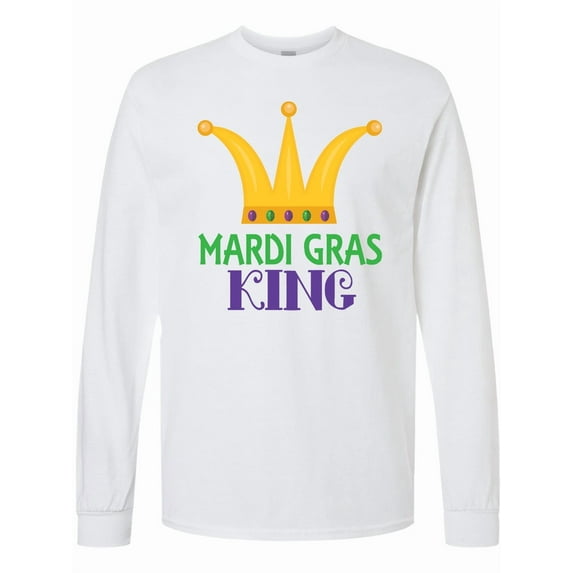 Inktastic Mardi Gras King Celebration Party Long Sleeve T-Shirt