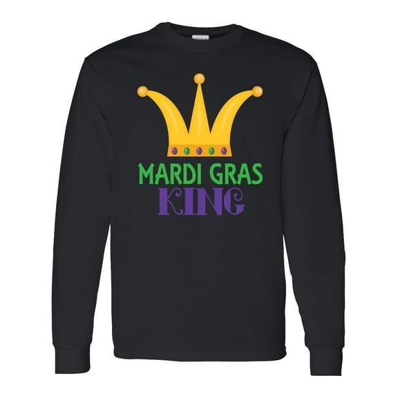 Inktastic Mardi Gras King Celebration Party Long Sleeve T-Shirt