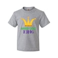 thumbnail image 1 of Inktastic Mardi Gras King Celebration Party Youth T-Shirt, 1 of 5