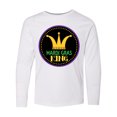 thumbnail image 1 of Inktastic Mardi Gras King Crown Holiday Long Sleeve Youth T-Shirt, 1 of 5