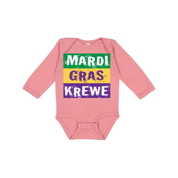 Inktastic Mardi Gras Krewe Parade Boys or Girls Long Sleeve Baby Bodysuit