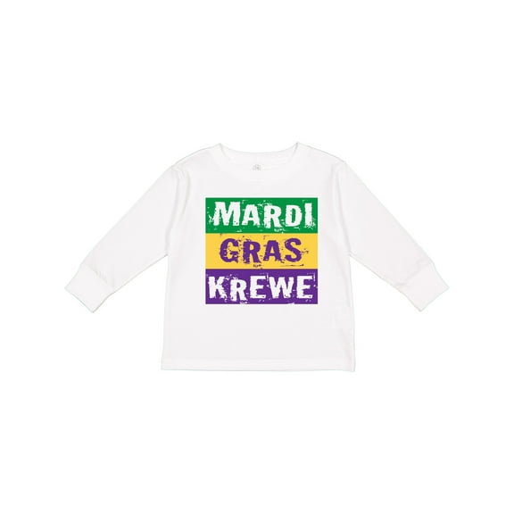 Inktastic Mardi Gras Krewe Parade Boys or Girls Long Sleeve Toddler T-Shirt