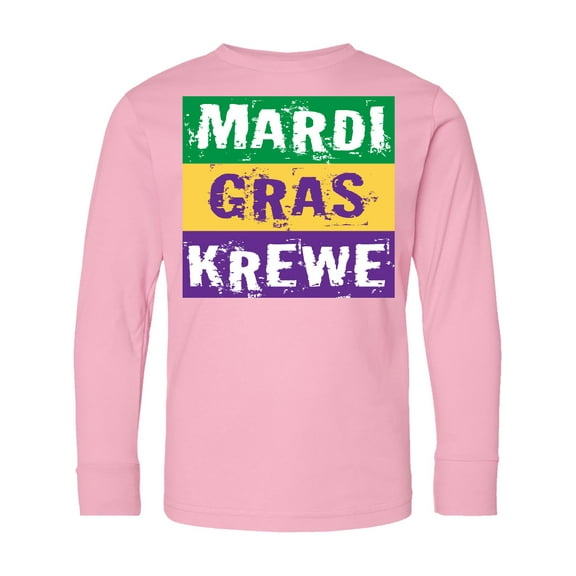 Inktastic Mardi Gras Krewe Parade Long Sleeve Youth T-Shirt