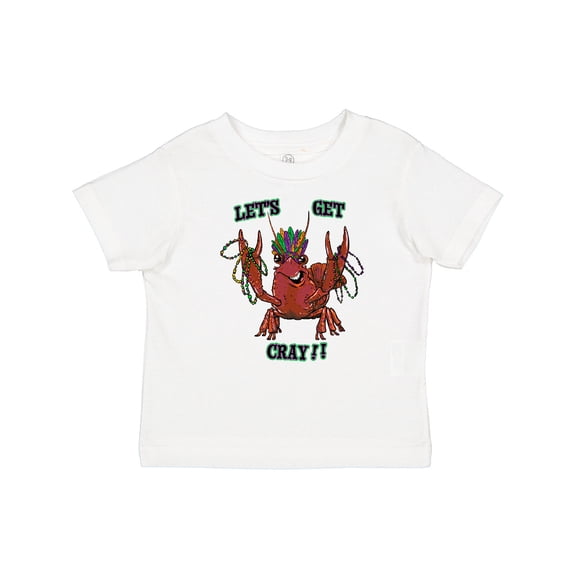 Inktastic Mardi Gras Let's Get Cray Crayfish with Beads Boys or Girls Baby T-Shirt