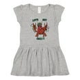 thumbnail image 1 of Inktastic Mardi Gras Let's Get Cray Crayfish with Beads Girls Toddler Dress, 1 of 5