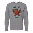 thumbnail image 1 of Inktastic Mardi Gras Let's Get Cray Crayfish with Beads Long Sleeve T-Shirt, 1 of 5
