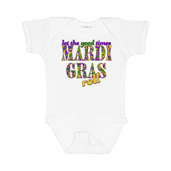 Inktastic Mardi Gras Let the Good Times Roll Boys or Girls Baby Bodysuit