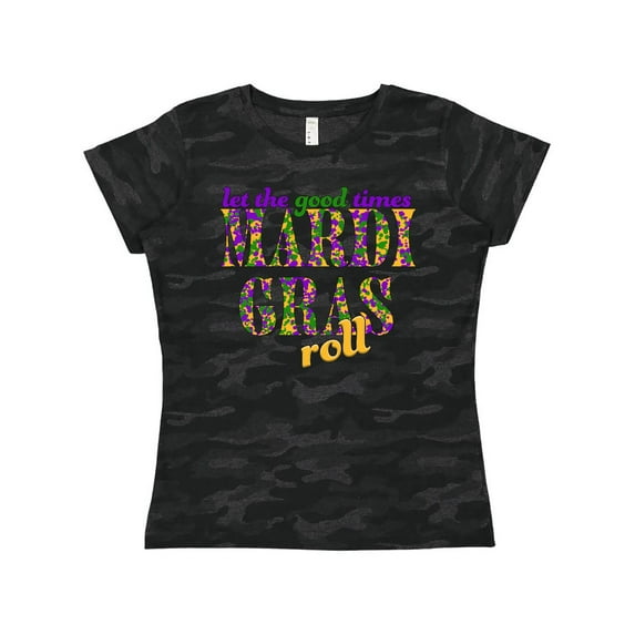 Inktastic Mardi Gras- Let the Good Times Roll Women's T-Shirt