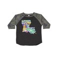 thumbnail image 1 of Inktastic Mardi Gras Louisiana Map Celebration Boys or Girls Toddler T-Shirt, 1 of 5