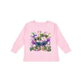 thumbnail image 1 of Inktastic Mardi Gras Masks and Beads Boys or Girls Long Sleeve Toddler T-Shirt, 1 of 5