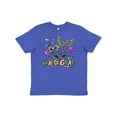 thumbnail image 1 of Inktastic Mardi Gras Masks and Beads Youth T-Shirt, 1 of 5