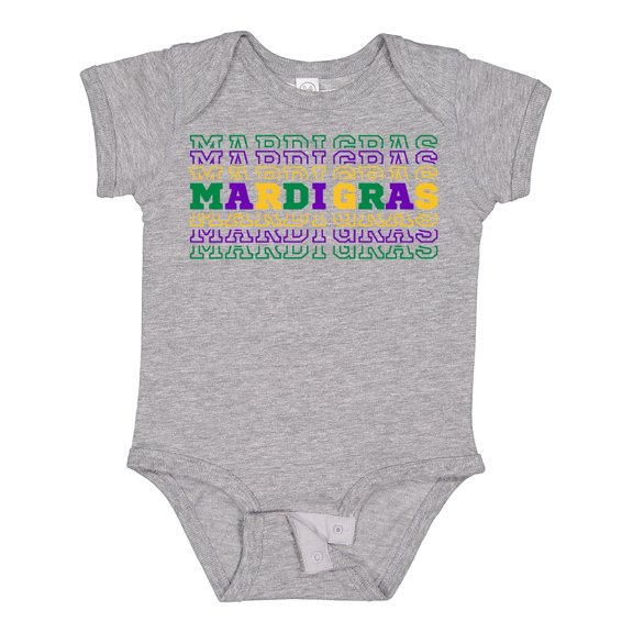 Inktastic Mardi Gras Mirror Words Boys or Girls Baby Bodysuit
