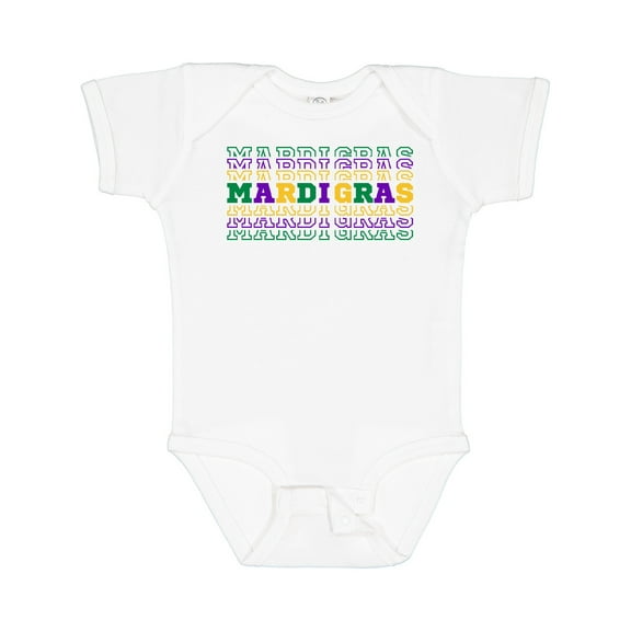 Inktastic Mardi Gras Mirror Words Boys or Girls Baby Bodysuit