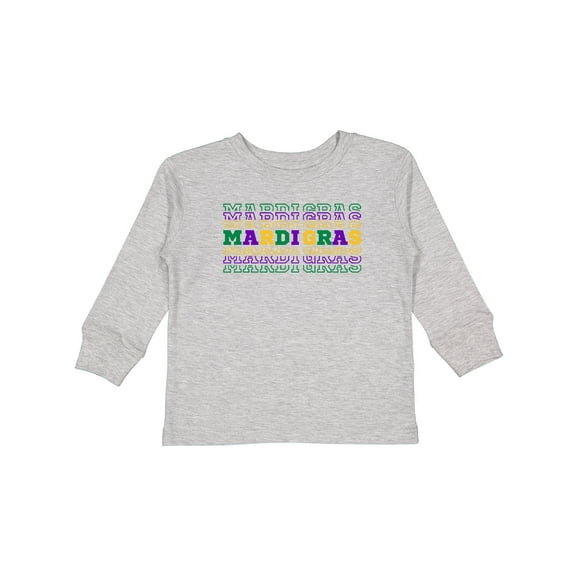 Inktastic Mardi Gras Mirror Words Boys or Girls Long Sleeve Toddler T-Shirt