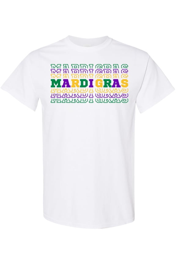 Mardi Gras Mirror Words T-Shirt
