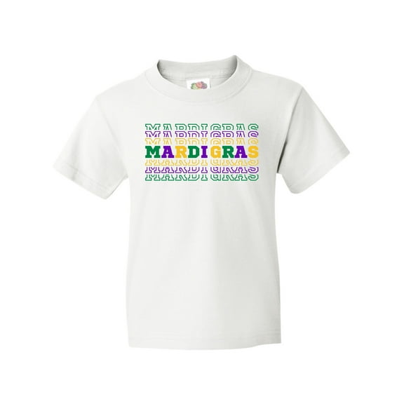Inktastic Mardi Gras Mirror Words Youth T-Shirt