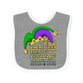 thumbnail image 1 of Inktastic Mardi Gras New Orleans Louisiana Jester Hat Boys or Girls Baby Bib, 1 of 4