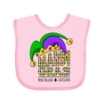 thumbnail image 1 of Inktastic Mardi Gras New Orleans Louisiana Jester Hat Boys or Girls Baby Bib, 1 of 4
