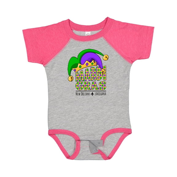 Inktastic Mardi Gras New Orleans Louisiana Jester Hat Boys or Girls Baby Bodysuit