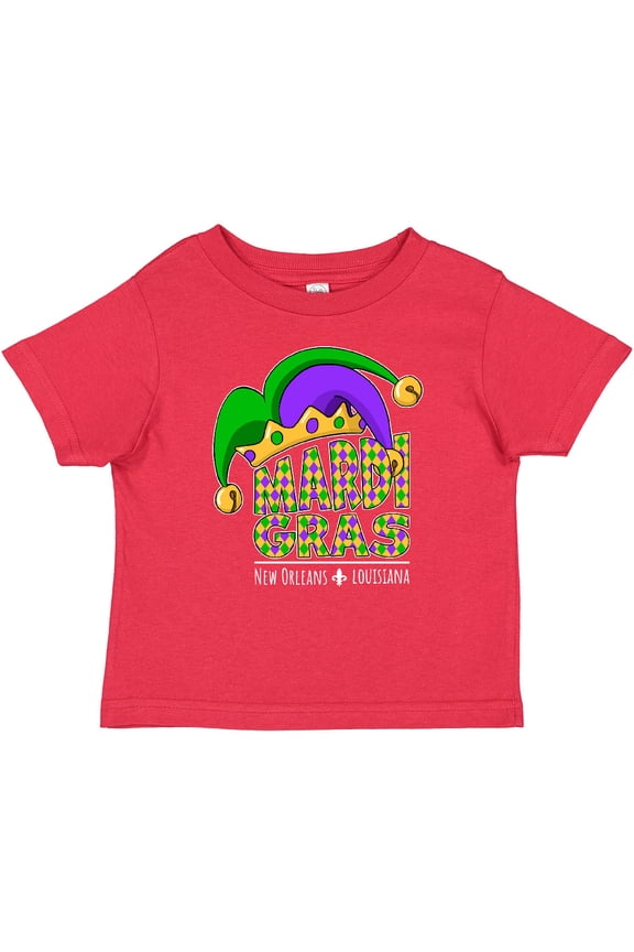 Mardi Gras New Orleans Louisiana Jester Hat Boys or Girls Baby T-Shirt