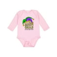 thumbnail image 1 of Inktastic Mardi Gras New Orleans Louisiana Jester Hat Boys or Girls Long Sleeve Baby Bodysuit, 1 of 5