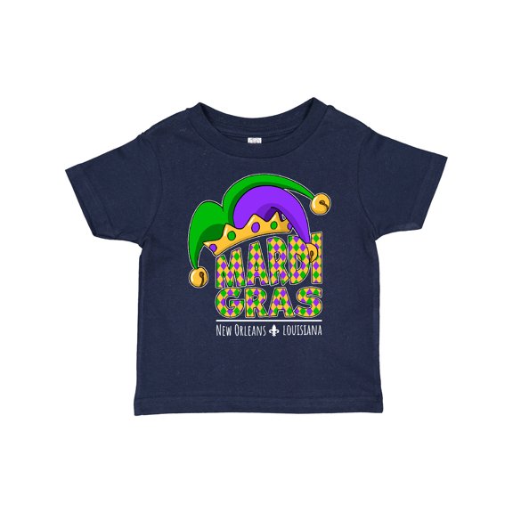 Inktastic Mardi Gras New Orleans Louisiana Jester Hat Boys or Girls Toddler T-Shirt