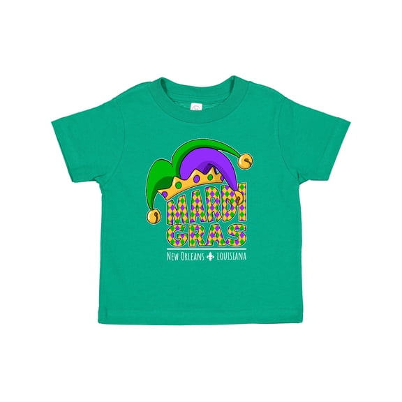 Inktastic Mardi Gras New Orleans Louisiana Jester Hat Boys or Girls Toddler T-Shirt