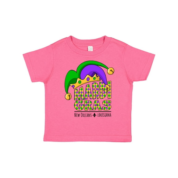 Inktastic Mardi Gras New Orleans Louisiana Jester Hat Boys or Girls Toddler T-Shirt