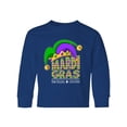 thumbnail image 1 of Inktastic Mardi Gras New Orleans Louisiana Jester Hat Long Sleeve Youth T-Shirt, 1 of 5