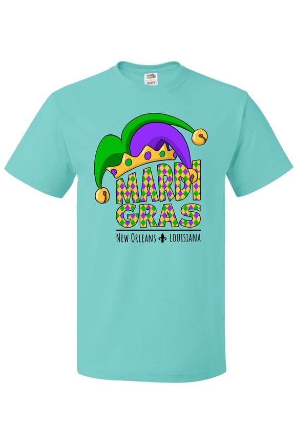 Mardi Gras New Orleans Louisiana Jester Hat T-Shirt