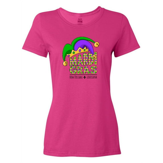 Inktastic Mardi Gras New Orleans Louisiana Jester Hat Women's T-Shirt