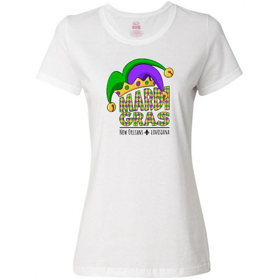 Inktastic Mardi Gras New Orleans Louisiana Jester Hat Women's T-Shirt