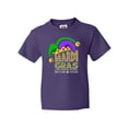 thumbnail image 1 of Inktastic Mardi Gras New Orleans Louisiana Jester Hat Youth T-Shirt, 1 of 5