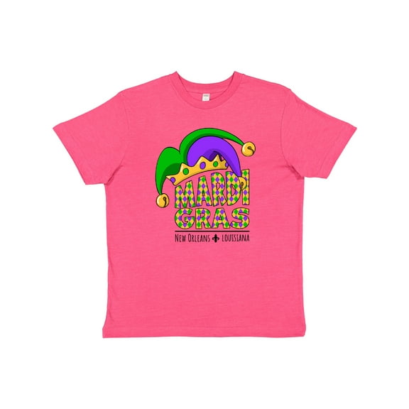 Inktastic Mardi Gras New Orleans Louisiana Jester Hat Youth T-Shirt