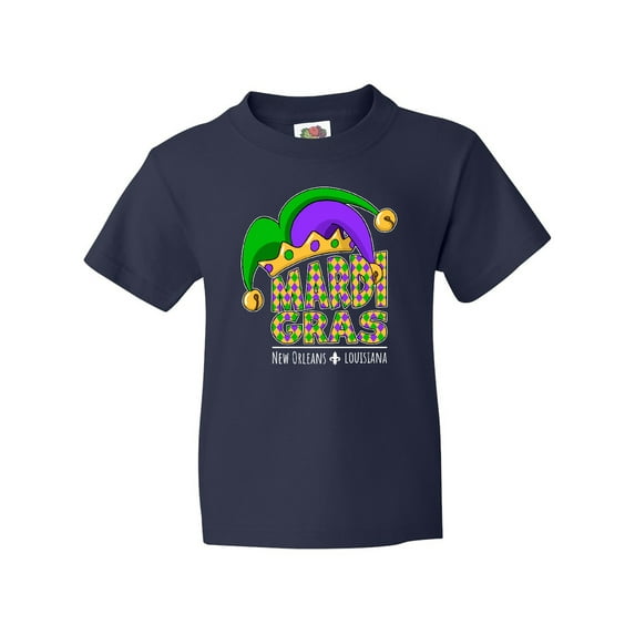 Inktastic Mardi Gras New Orleans Louisiana Jester Hat Youth T-Shirt