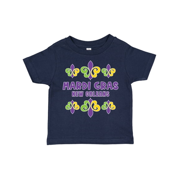 Inktastic Mardi Gras New Orleans with Fleur De Lis Trio Boys or Girls Toddler T-Shirt
