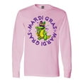 thumbnail image 1 of Inktastic Mardi Gras Party Alligator Long Sleeve T-Shirt, 1 of 5