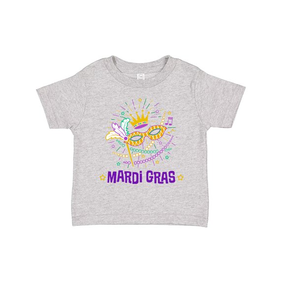 Inktastic Mardi Gras Party Crown Mask Boys or Girls Toddler T-Shirt