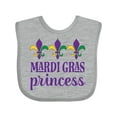 thumbnail image 1 of Inktastic Mardi Gras Princess Girls Baby Bib, 1 of 4