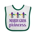 thumbnail image 1 of Inktastic Mardi Gras Princess Girls Baby Bib, 1 of 4
