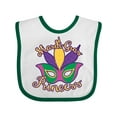 thumbnail image 1 of Inktastic Mardi Gras Princess Girls Baby Bib, 1 of 4