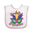 thumbnail image 1 of Inktastic Mardi Gras Princess Girls Baby Bib, 1 of 4