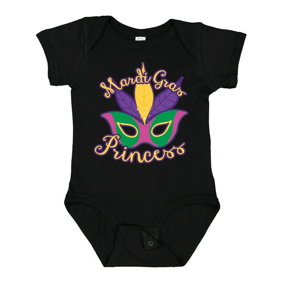 Inktastic Mardi Gras Princess Girls Baby Bodysuit