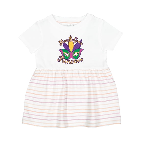Inktastic Mardi Gras Princess Girls Baby Dress
