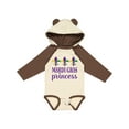 thumbnail image 1 of Inktastic Mardi Gras Princess Girls Long Sleeve Baby Bodysuit, 1 of 5