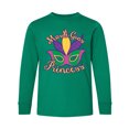 thumbnail image 1 of Inktastic Mardi Gras Princess Long Sleeve Youth T-Shirt, 1 of 5
