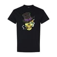 thumbnail image 1 of Inktastic Mardi Gras Skull with Cigar T-Shirt, 1 of 5