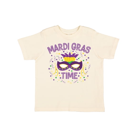 Inktastic Mardi Gras Time Party Mask Boys or Girls Toddler T-Shirt