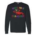 thumbnail image 1 of Inktastic Mardi Gras Who's Your Crawdaddy Long Sleeve T-Shirt, 1 of 5