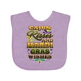 thumbnail image 1 of Inktastic Mardi Gras Wishes Cajun Kisses Boys or Girls Baby Bib, 1 of 4